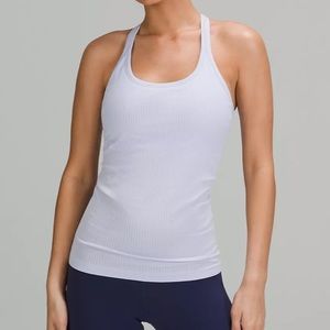 EBB TO STREET TANK TOP LULULEMON PASTEL BLUE SIZE 8